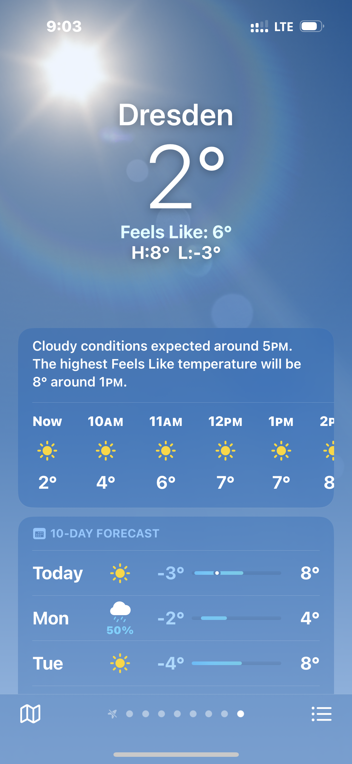 forecast of the day